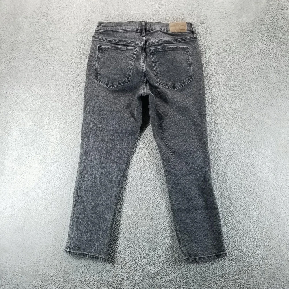 Madewell Jeans‎ Womens 28P Gray Mid Rise Perfect Vintage Charcoal Denim
